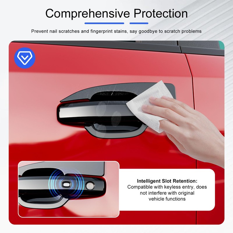 CZmenghe 12PCS Door Handle Cover Compatible with 2019-2025 Chevy Silverado