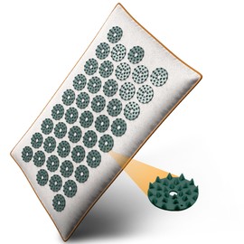 NEOLYMP Acupressure Mats Extension (18 x 30 cm), Filled with Coconut Fibres and Buckwheat, Massage Mats Extension, Video Instructions with Acupuncture Mat Exercises, Acupress Mat Additive