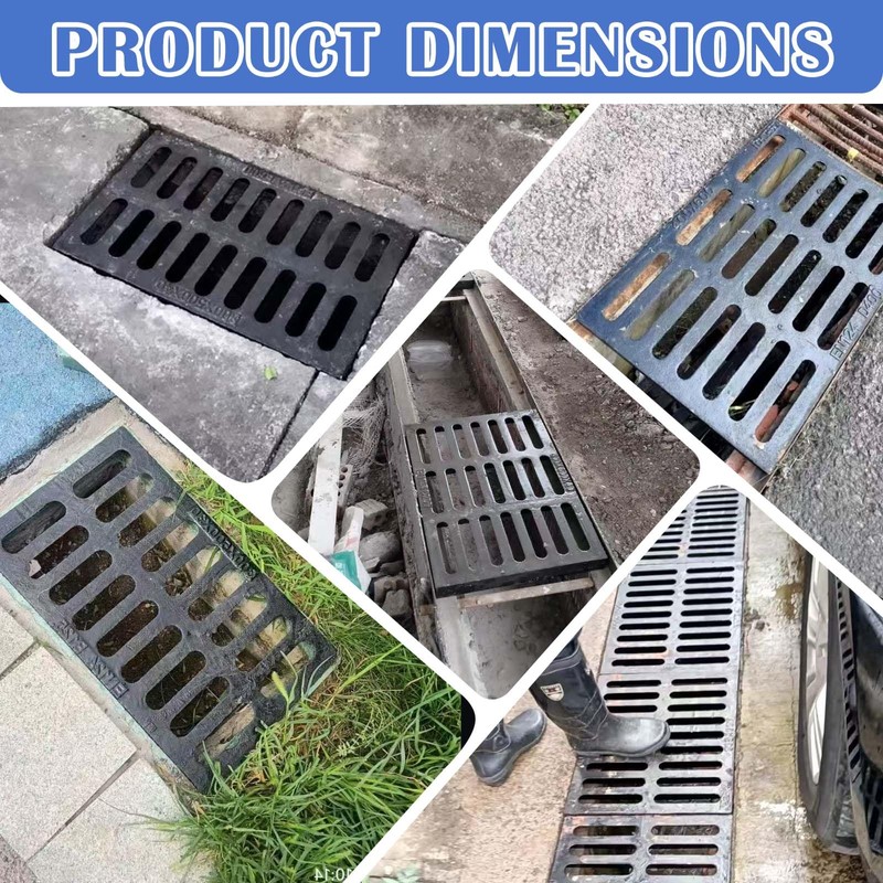 Cast Iron Drain Grate, 9.8 * 9.8 in B125 Class