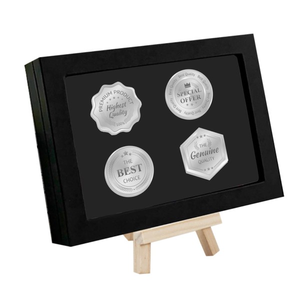 UgyDuky Pin Display Case with Wood Frame, Dustproof Shadow Box