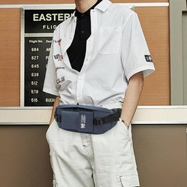 Sports Crossbody Bag, Waist Bag, Sports Bike Bag, Casual Trend, Blue, Trendy Casual Minimalist