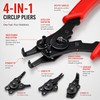 4-in-1 Circlip Pliers Set for Ring Repairs – Interchangeable Snap