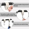 GGXZHT S Hooks with Leather Loop, Pack of 6, Clothes