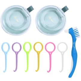 AUXHCYL Pack of 9 Dental Bracket Box, Dental Grinding Splint Box, Dento Box, Portable Braces Box, Retainer Case for Storage of Orthodontic Devices