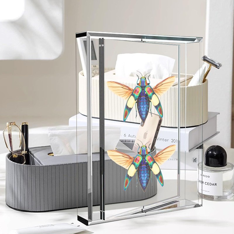 irbaniland 5x7 Rotating Acrylic Photo Frame Photos Frame Photo Frame