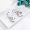 Horse Earrings Sterling Silver Horse Head Flower Dangle Earrings Horse