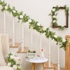 Dolicer 2Pcs 13Ft Artificial Eucalyptus Garlands with Flowers - 8