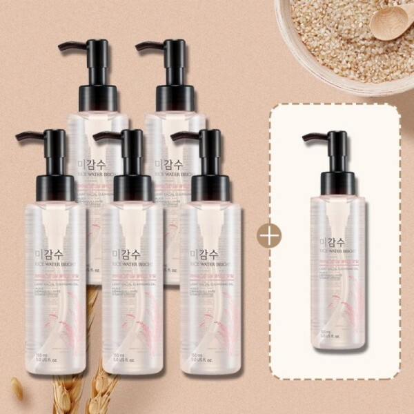 The Face Shop 5+1 Unscented Bright Light Facial Cleansing Oil
