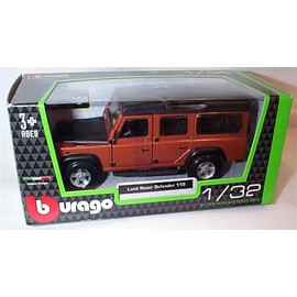 Bburago copper orange and black LAND R0VER defender car 1.32 scale diecast model