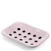 Two-Part Enamel Soap Dish - Pink