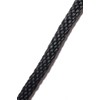Zoltaire Braided Nylon Horse Split Reins, Black, 8ft with Leather