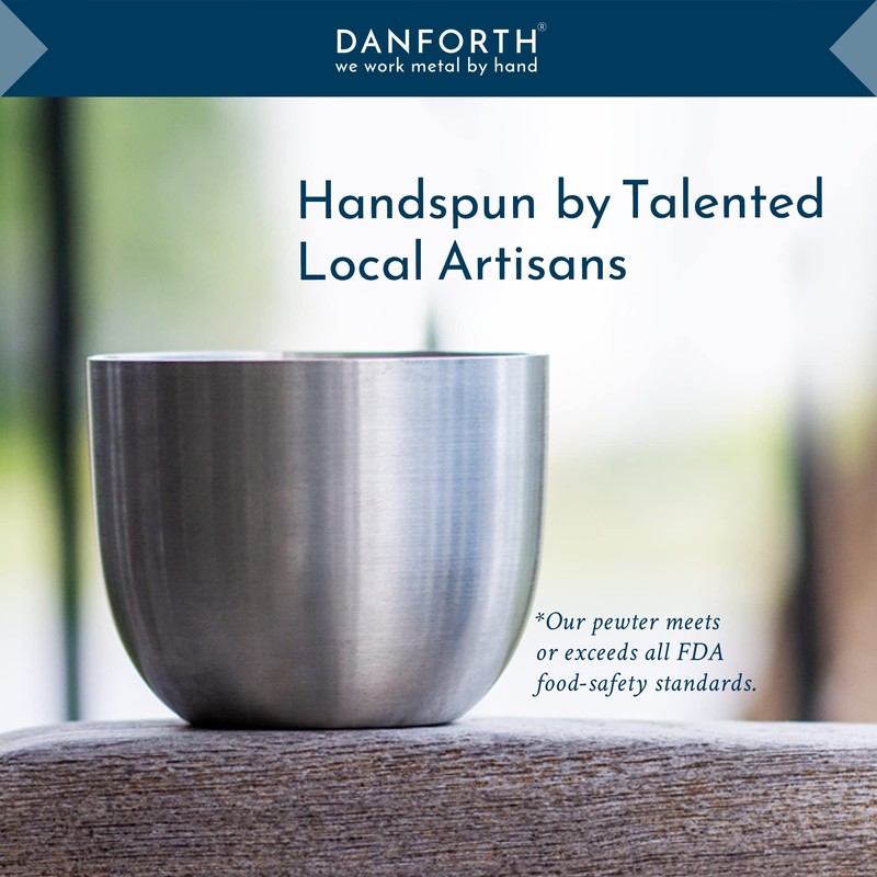 DANFORTH Pewter Jefferson Cup – Handcrafted Pewter Metal Drinking Cup