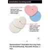 Bamboobies Reusable Nursing Pads (4 Pairs), for Breastfeeding, Super-Soft New!