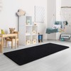 Keeko Entryway Runner Rug, 2x8 Black Hallway Runner Rug Washable