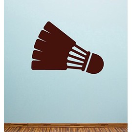 Badminton Wall Decals Stickers ID001, Brown, 60"