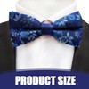 XOXVURI Bow Tie, Men's Already Tied Adjustable Bow, Plain Paisley
