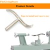 Wood Lathe Tool Rest, 1 Inch Post S-Shaped Lathe Steady