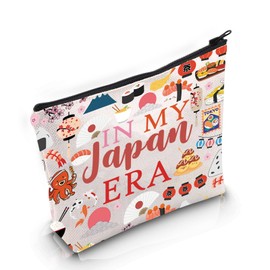 VAMSII Japan Travel Traveling Gift Japan Era Makeup Bag Japan Trip Vacation Cosmetic Bag Japan Souvenir Gift (Japan Era M)