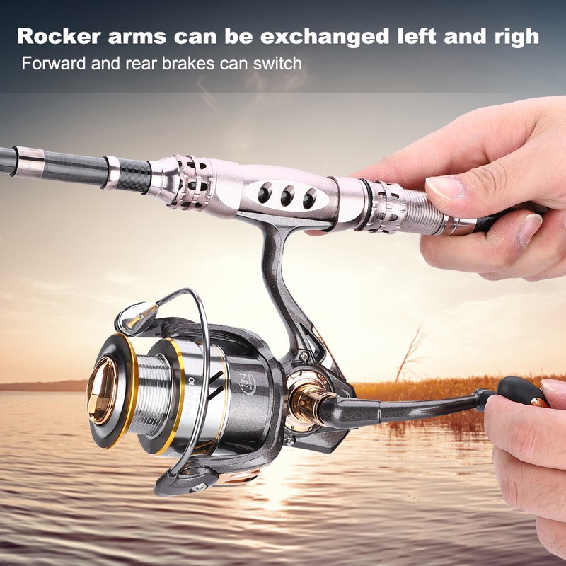 High Gear Ratio Spinning Reel 6.3:1 Metal Arm Wire Spool