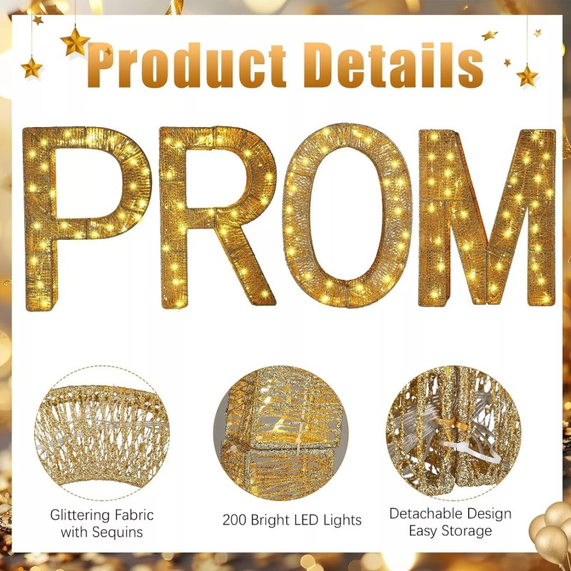 Light up PROM letters/marque