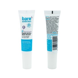Bare Addiction 15ml Rapid Action Spot Cream Skincare to Moisturise and Soothe the Appearance of Redness Spots and Pores without Drying Skin 3-Pack