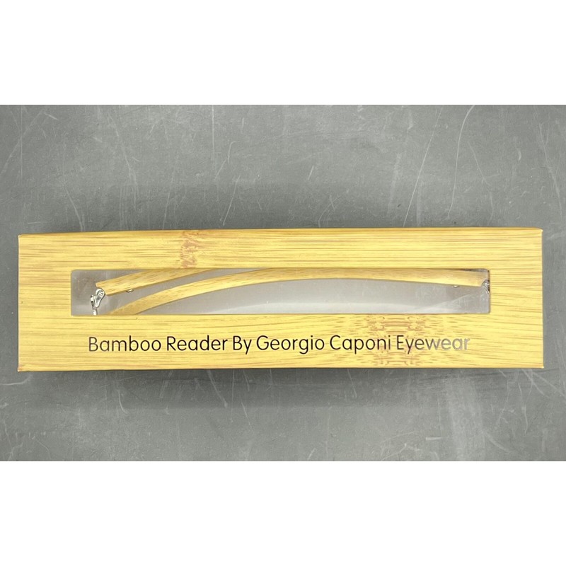Georgio Caponi Bamboo Rimless Reader Glasses by Georgio Caponi -