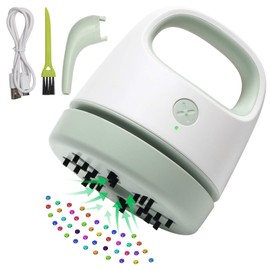 Luxiv Diamond Painting Tools for Drill Quicker Picker, Luxiv Diamond Painting Accessories Tool for Sweep Spilled Diamonds Picker Vacuum Quicker Picker Organizer Spilled Drill with USB Charger, Brush (Green)