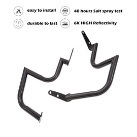 Kinglemc Engine Guard Highway Freeway Crash Bar for Yamaha Vstar Xvs 1100 Classic Custom Silverado (Bright Black)