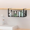 PEKGRIL 2 Pack Under Shelf Basket, Black Undershelf Storage Basket,