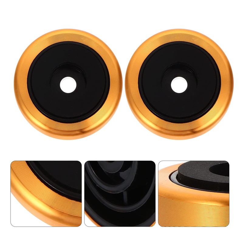 TEHAUX 4pcs Vibration Isolation Feet Pads Aluminum Alloy Speaker Pads