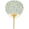 Shikoku Uchiwa Fan Women's Kawaii! Cotton, Small Flowers, Approx. 7.1