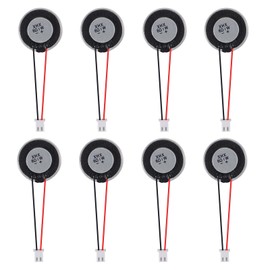 JUZITAO 8Pcs 8 Ohm 1W Speaker 8ohm Round 28mm Loud Speakers Compatible with Small Loudspeaker Audio MP3 MP4 Player Speaker 2Pin - Black