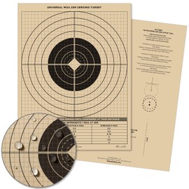 Rite in the Rain Weatherproof 25 Meter Target, 8 1/2" x 11", Tan, M4 / M16 Short Range Front, M4 / M16 Graphic Training Back, 100 Sheet Pack (No. 9126)