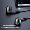 wedoking Wired Gaming Earbuds with ENC Microphone, USB C 7.1