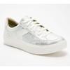 Dr. Scholl's Lace-Up Casual Sneakers - Madison Lace:_Silver_7 Medium
