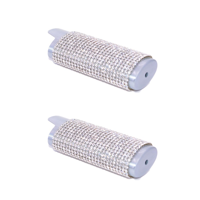 Bling Silver Lighter Case Cover Sleeve with Crystal Rhinestones LS2