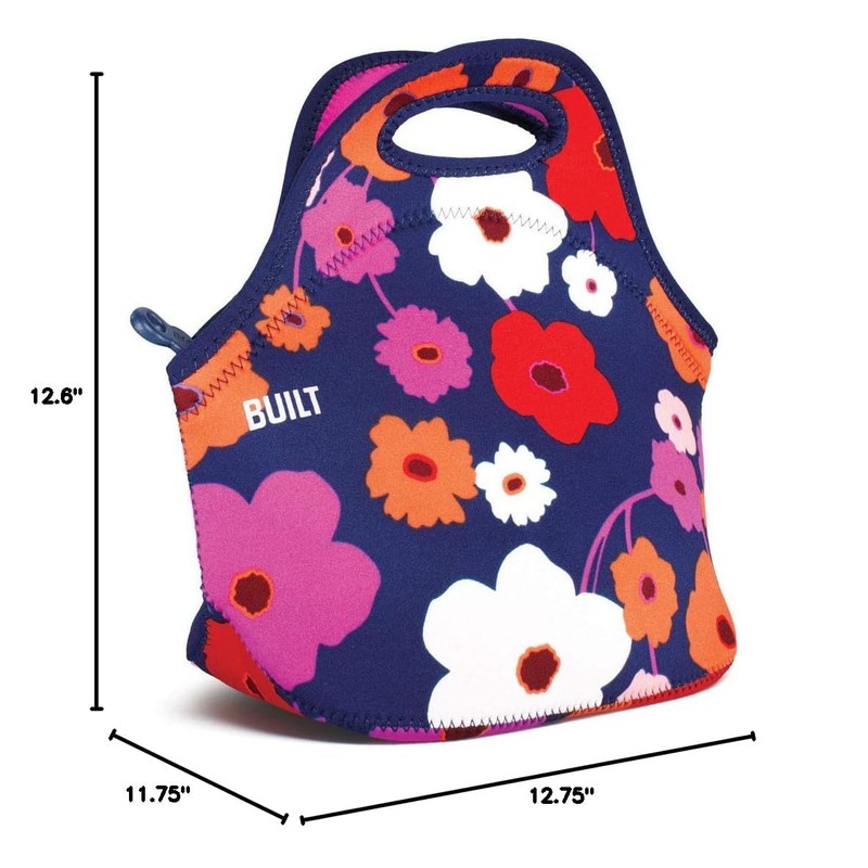 Built Gourmet Getaway Neoprene Lunch Bag - Insulated, Reusable, &