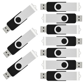 VICFUN 50pcs 8GB Flash Drives 8GB USB Pen Drive USB 2.0-Black