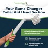 Replacement Head Attachment for Compact, Master & Ultimate Toilet Aid