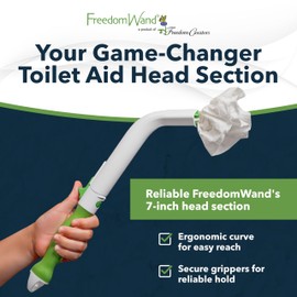 Replacement Head Attachment for Compact, Master & Ultimate Toilet Aid Kit - Hygienic & Economical Solution for Travel, Home or Extra Bathroom - Supports Independent Toileting & Personal Care