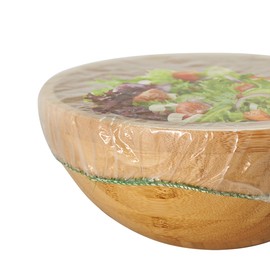 Culinary Elements Reusable Bowl Covers, 48 Count, 3 Sizes with Elastic, Plastic Food Storage Cover for Leftovers, Baking Dishes, Serving Trays