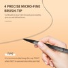 Music Flower eyebrow pencil,Dual-Ended Microfilling Eyebrow Pen, Liquid Eyebrow Pen
