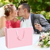 Xloey Large Pink Gift Bags,6Pcs 17"x5.5"x12.6" Paper Gift Bags with