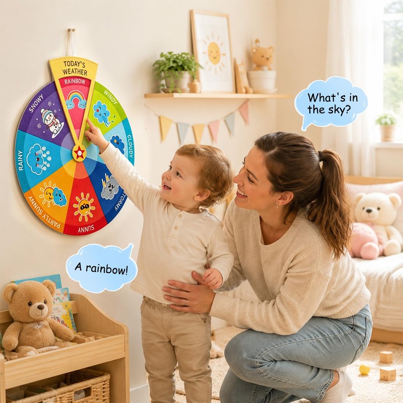 Weather Wheel for Kids Weather Chart for Classroom Preschool Decor