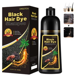 Herbal Hair Color Shampoo for Women and Men, Instant Purple Hair Dye Shampoo 3 in 1, Purple Hair Shampoo Colors in Minutes, Long Lasting Shampoo Hair Dye & Shampoo Para Canas