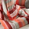 Erwin Müller Bed Linen Striped Seersucker Red Size 40 x