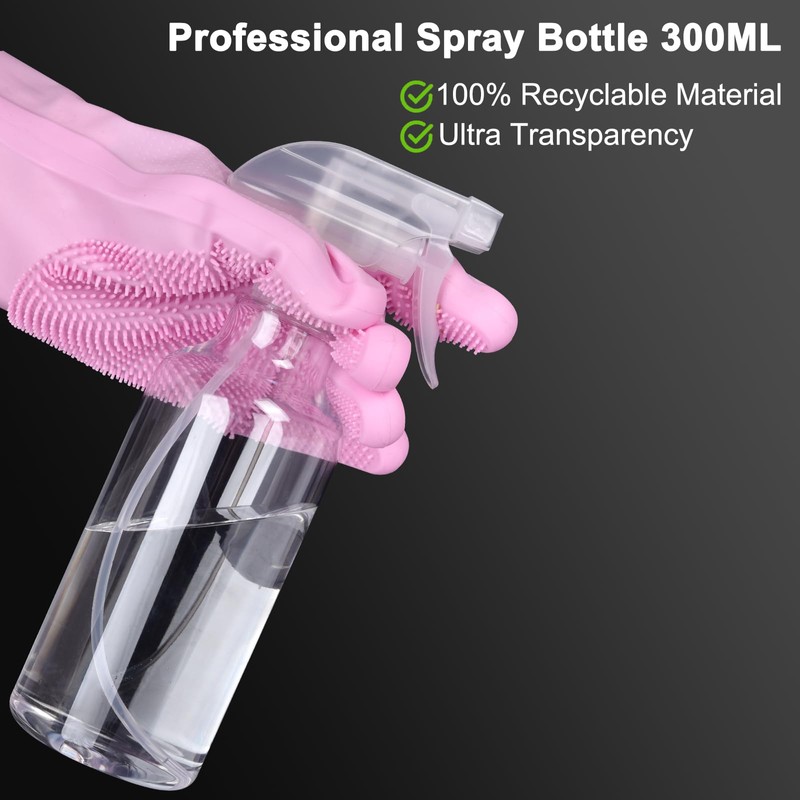 Plastic Spray Bottles - 10.5OZ/300ML Empty Spray Bottles for Cleaning