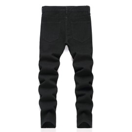 Lanscadran Boy's Black Jeans Skinny Classic Fit Base Bottom Jeans,265,14