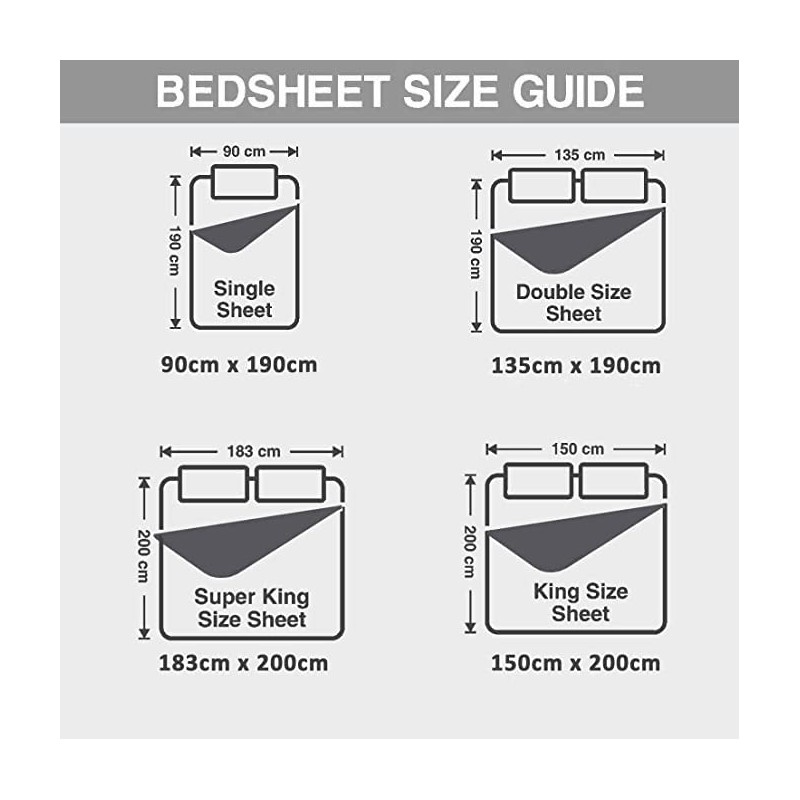 Dazzle Collection® 100% Egyptian Cotton Sheet 200 Thread Count Bed