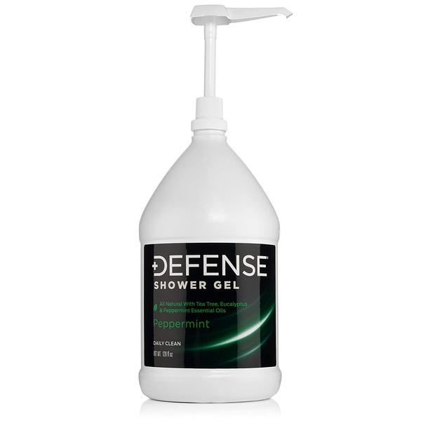 Defense Soap Peppermint Body Wash Shower Gel 1 Gallon (128 Fl Oz)
